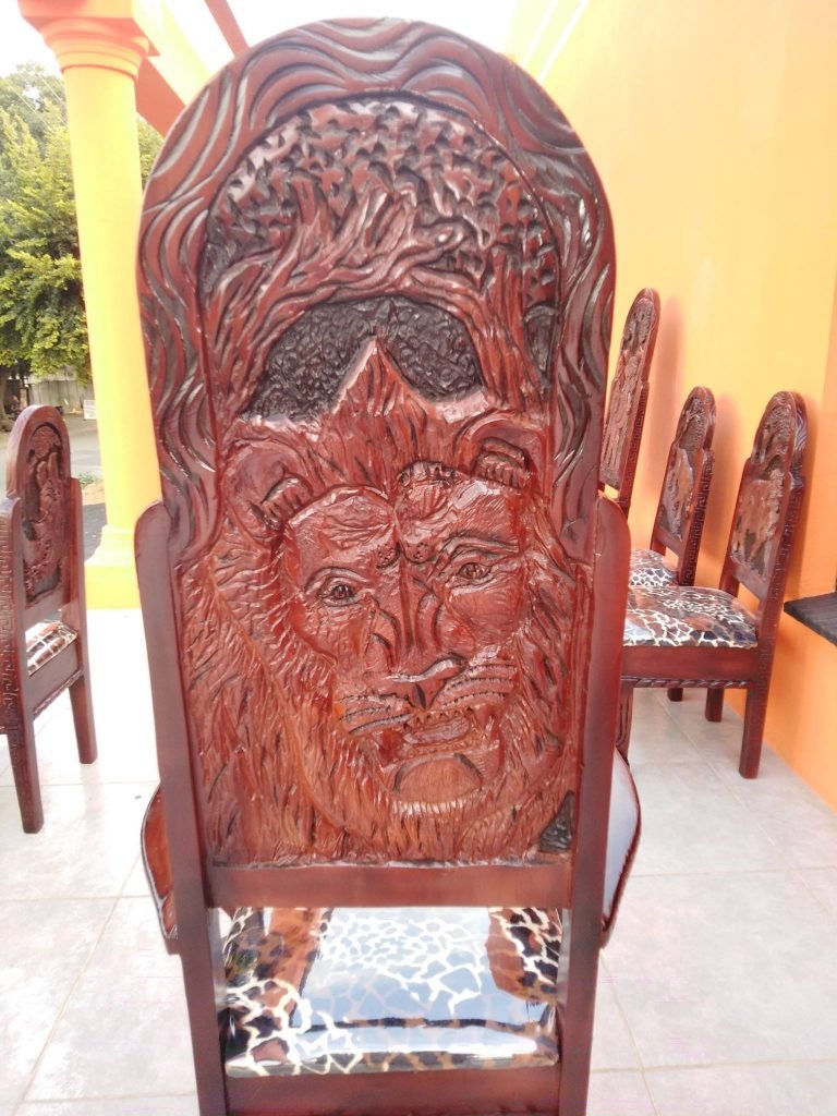 Hand Carved African Dining Set 2 53551254 2189105404732786 8899235605259485184 n