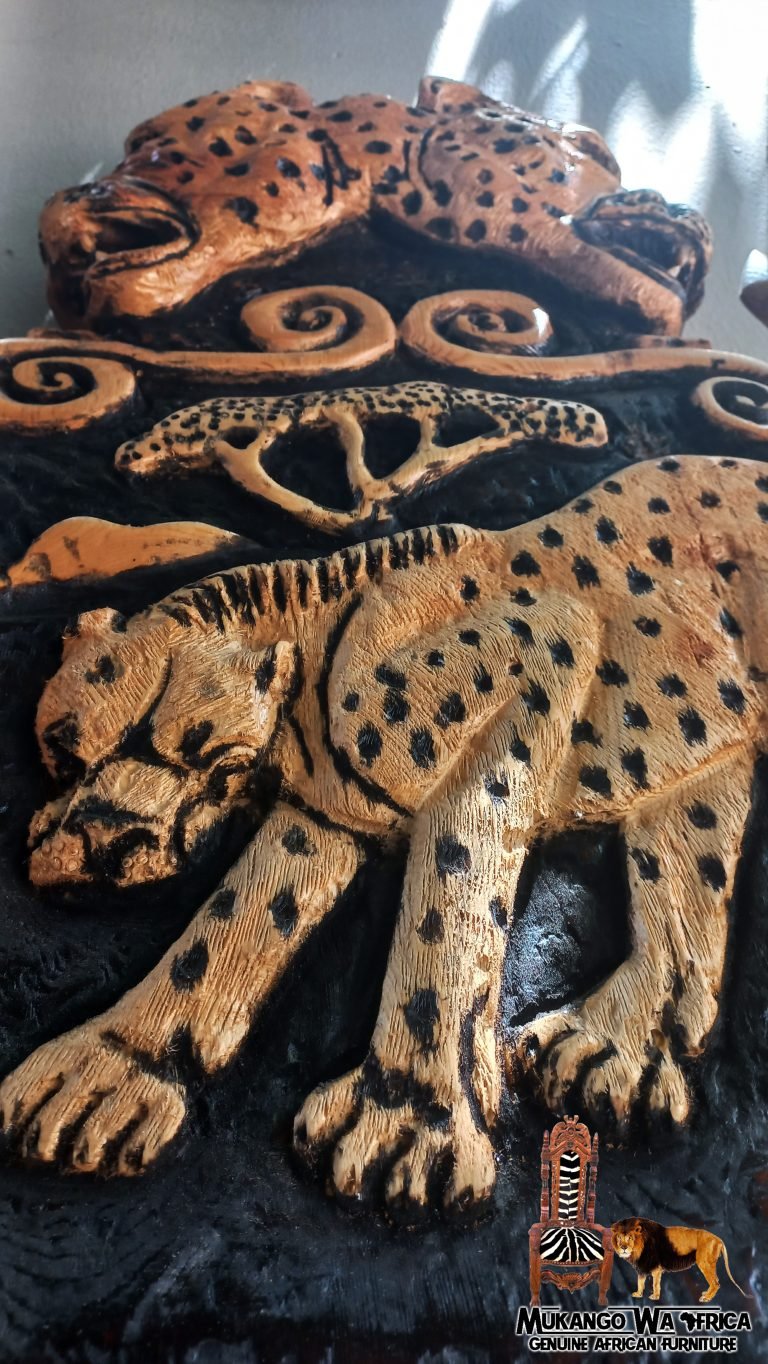The Journey behind the African Leopard Throne 2 Leopard Throne African Big 5 close up